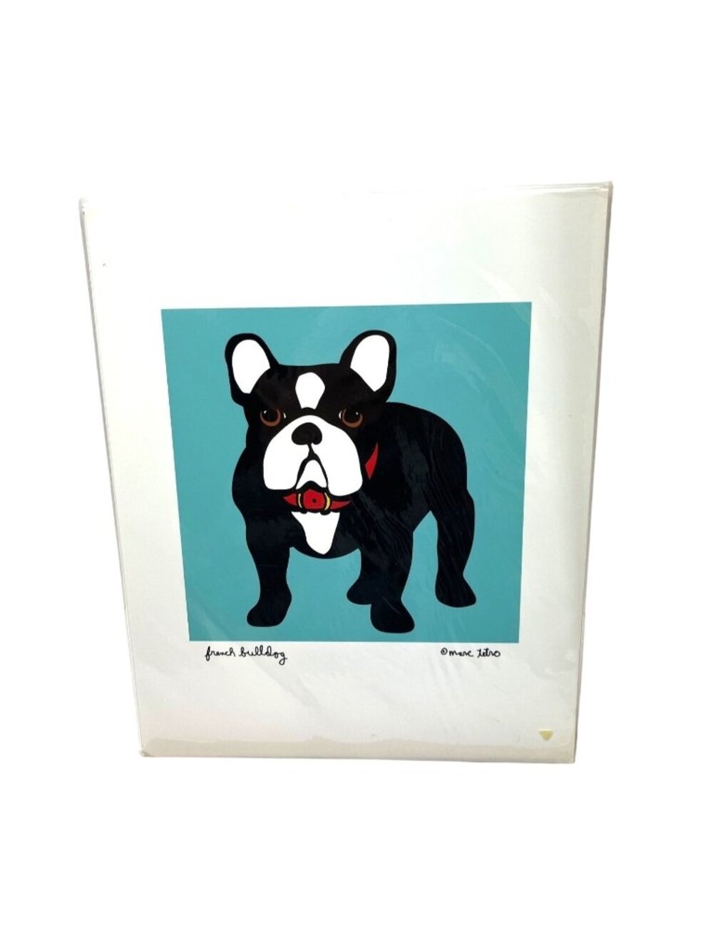Marc Tetro French Bulldog Art Print 10" X 8" Colorful Dog Illustration Wall Deco
